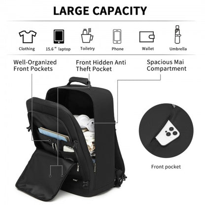 BPK2531L - Kono Multi-purpose Business Large Backpack–Fits 15.6" Laptop, Ideal for Work, Travel & Daily Commute