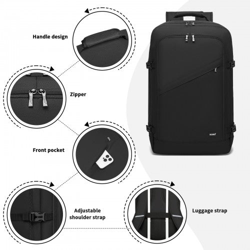 BPK2531L - Kono Multi-purpose Business Large Backpack–Fits 15.6" Laptop, Ideal for Work, Travel & Daily Commute