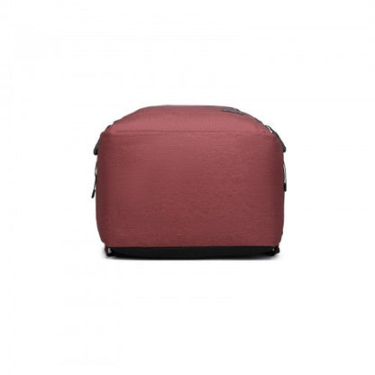 BPK2531L - Kono Multi-purpose Business Large Backpack–Fits 15.6" Laptop, Ideal for Work, Travel & Daily Commute - Burgundy