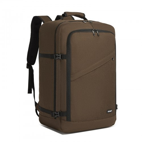 BPK2531L - Kono Multi-purpose Business Large Backpack–Fits 15.6" Laptop, Ideal for Work, Travel & Daily Commute - Brown