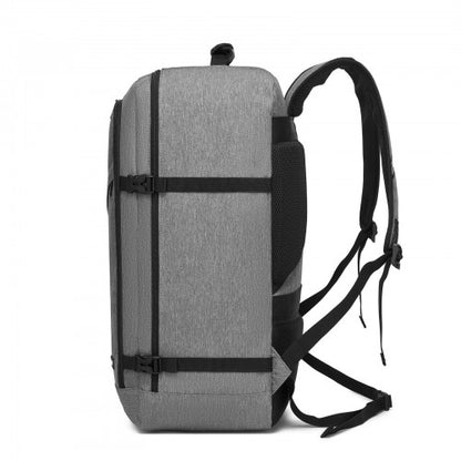 BPK2531L - Kono Multi-purpose Business Large Backpack–Fits 15.6" Laptop, Ideal for Work, Travel & Daily Commute - Grey
