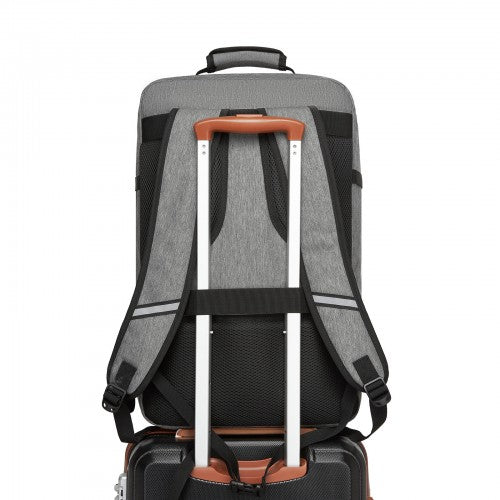 BPK2531L - Kono Multi-purpose Business Large Backpack–Fits 15.6" Laptop, Ideal for Work, Travel & Daily Commute - Grey
