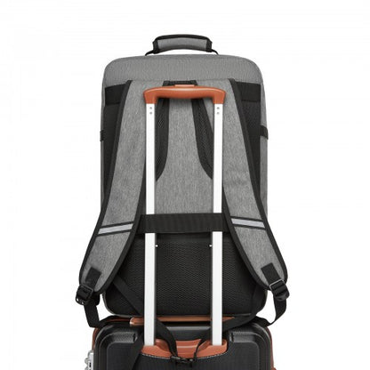 BPK2531L - Kono Multi-purpose Business Large Backpack–Fits 15.6" Laptop, Ideal for Work, Travel & Daily Commute - Grey