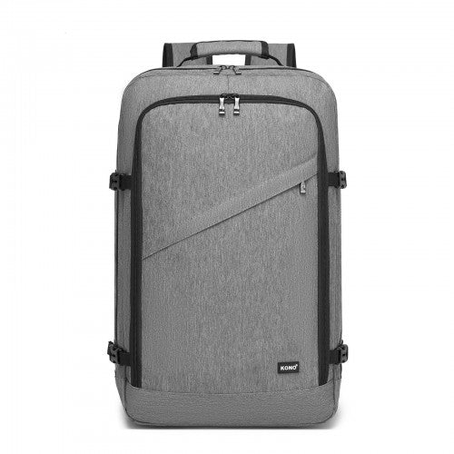 BPK2531L - Kono Multi-purpose Business Large Backpack–Fits 15.6" Laptop, Ideal for Work, Travel & Daily Commute - Grey