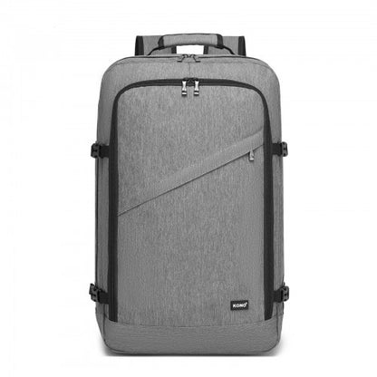 BPK2531L - Kono Multi-purpose Business Large Backpack–Fits 15.6" Laptop, Ideal for Work, Travel & Daily Commute - Grey
