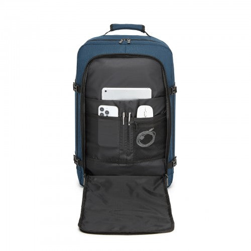 BPK2531L - Kono Multi-purpose Business Large Backpack–Fits 15.6" Laptop, Ideal for Work, Travel & Daily Commute - Navy