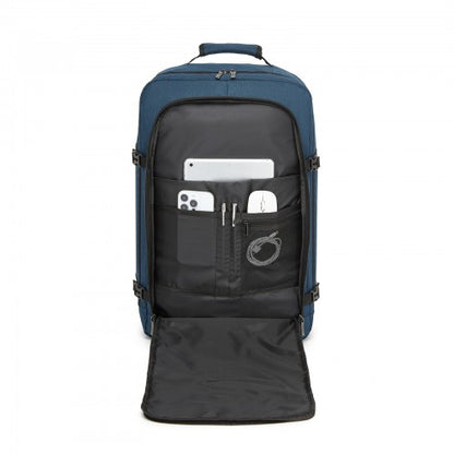 BPK2531L - Kono Multi-purpose Business Large Backpack–Fits 15.6" Laptop, Ideal for Work, Travel & Daily Commute - Navy