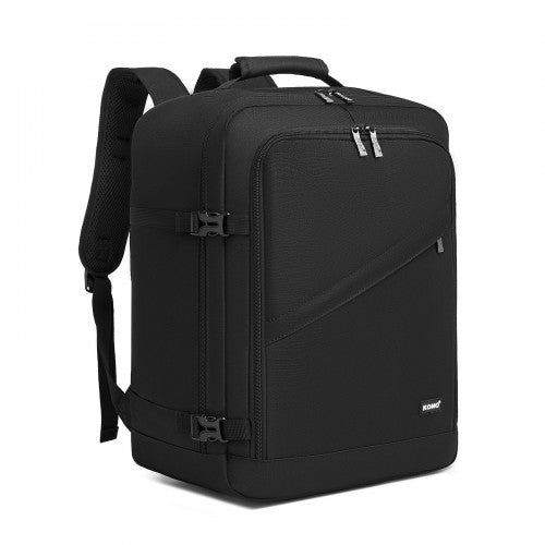 BPK2531M - Kono Multi-purpose Business Medium-sized Backpack–Fits 15.6" Laptop, Ideal for Work, Travel & Daily Commute - Black