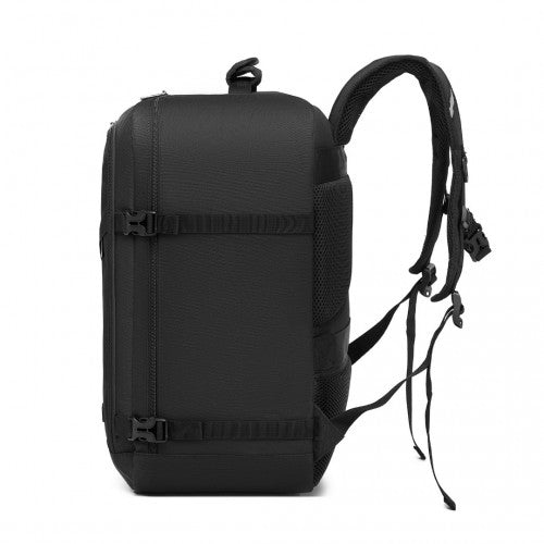 BPK2531M - Kono Multi-purpose Business Medium-sized Backpack–Fits 15.6" Laptop, Ideal for Work, Travel & Daily Commute - Black