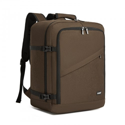 Kono BPK2531M brown backpack – front view