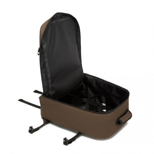 Kono BPK2531M brown backpack – detail view 10