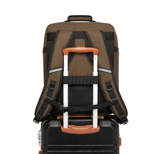 Kono BPK2531M brown backpack – detail view 11