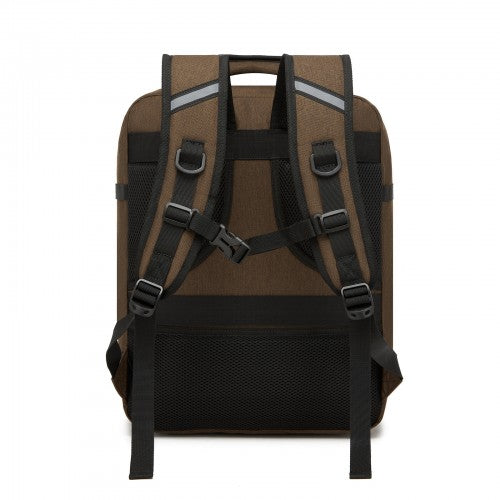 Kono BPK2531M brown backpack – detail view 4