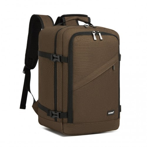 BPK2531S - Kono Multi-purpose Business Carry-On Backpack–Fits 15.6" Laptop, Ideal for Work, Travel & Daily Commute - Brown