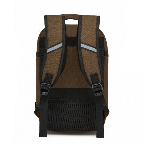 BPK2531S - Kono Multi-purpose Business Carry-On Backpack–Fits 15.6" Laptop, Ideal for Work, Travel & Daily Commute - Brown