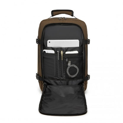 BPK2531S - Kono Multi-purpose Business Carry-On Backpack–Fits 15.6" Laptop, Ideal for Work, Travel & Daily Commute - Brown