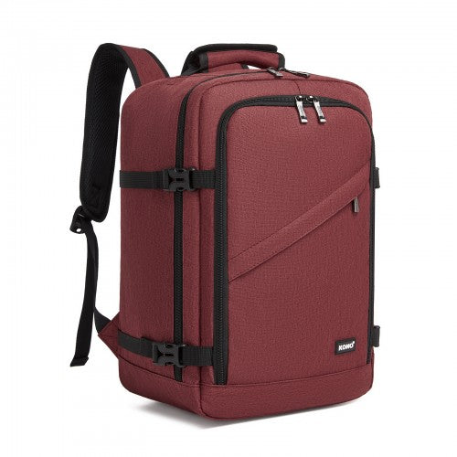 BPK2531S - Kono Multi-purpose Business Carry-On Backpack–Fits 15.6" Laptop, Ideal for Work, Travel & Daily Commute - Burgundy