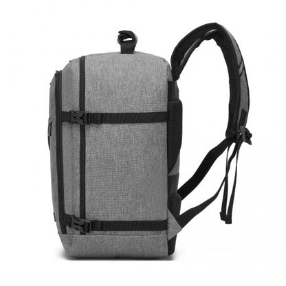 BPK2531S - Kono Multi-purpose Business Carry-On Backpack–Fits 15.6" Laptop, Ideal for Work, Travel & Daily Commute - Grey