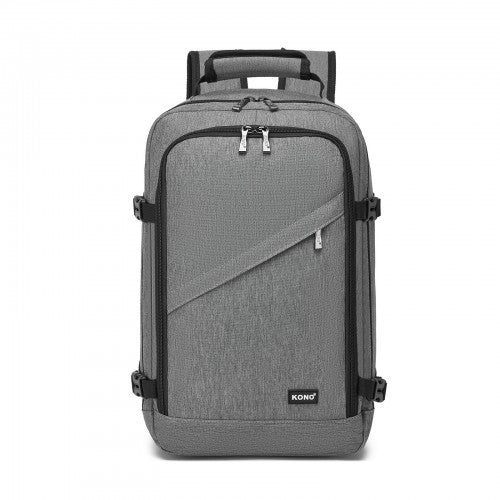 BPK2531S - Kono Multi-purpose Business Carry-On Backpack–Fits 15.6" Laptop, Ideal for Work, Travel & Daily Commute - Grey