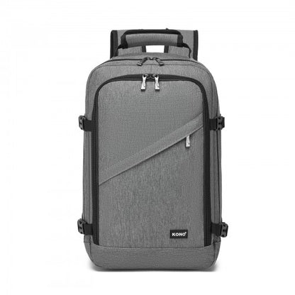 BPK2531S - Kono Multi-purpose Business Carry-On Backpack–Fits 15.6" Laptop, Ideal for Work, Travel & Daily Commute - Grey
