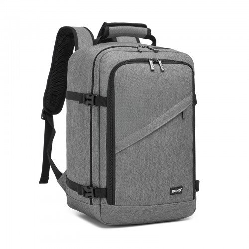 BPK2531S - Kono Multi-purpose Business Carry-On Backpack–Fits 15.6" Laptop, Ideal for Work, Travel & Daily Commute - Grey