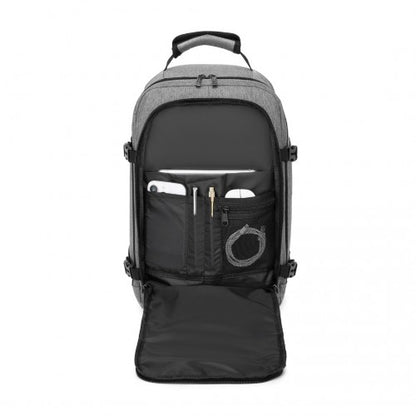 BPK2531S - Kono Multi-purpose Business Carry-On Backpack–Fits 15.6" Laptop, Ideal for Work, Travel & Daily Commute - Grey