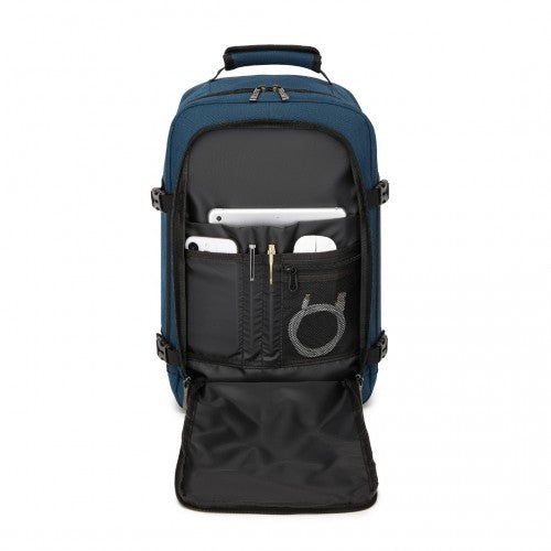 BPK2531S - Kono Multi-purpose Business Carry-On Backpack–Fits 15.6" Laptop, Ideal for Work, Travel & Daily Commute - Navy