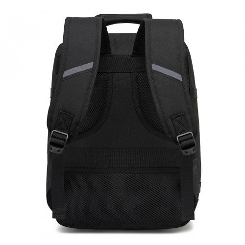 BPK2551 - Kono Flexible Cabin Backpack 30×20×40-Fits 15.6" Laptop, Clamshell Access-Great for Holidays, Work Trips & Commuting - Black