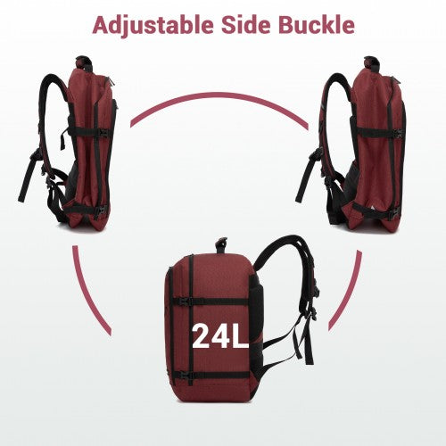 BPK2551 - Kono Flexible Cabin Backpack 30×20×40-Fits 15.6" Laptop, Clamshell Access-Great for Holidays, Work Trips & Commuting