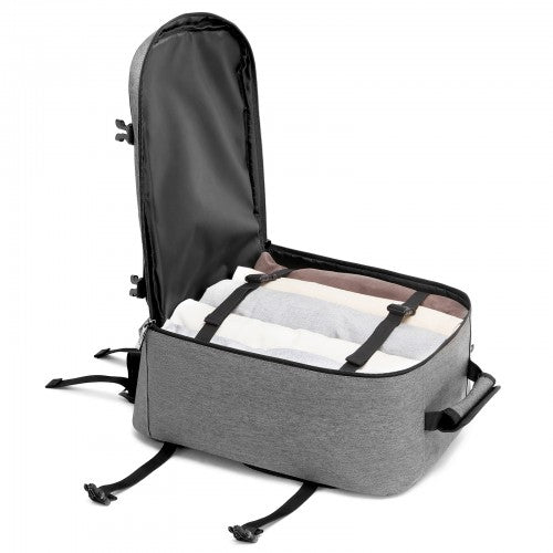BPK2551 - Kono Flexible Cabin Backpack 30×20×40-Fits 15.6" Laptop, Clamshell Access-Great for Holidays, Work Trips & Commuting
