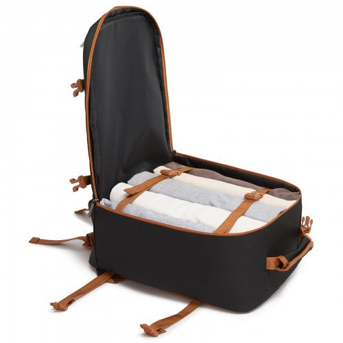 BPK2551 - Kono Flexible Cabin Backpack 30×20×40-Fits 15.6" Laptop, Clamshell Access-Great for Holidays, Work Trips & Commuting