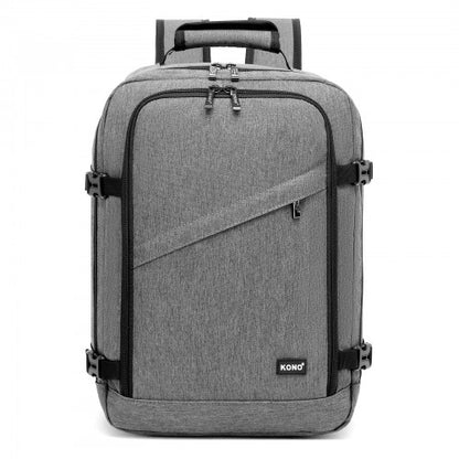 BPK2551 - Kono Flexible Cabin Backpack 30×20×40-Fits 15.6" Laptop, Clamshell Access-Great for Holidays, Work Trips & Commuting