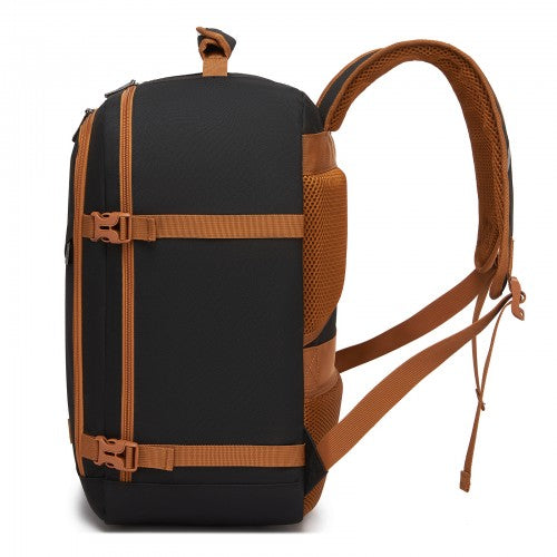 BPK2551 - Kono Flexible Cabin Backpack 30×20×40-Fits 15.6" Laptop, Clamshell Access-Great for Holidays, Work Trips & Commuting