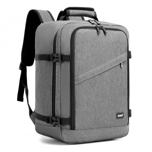BPK2551 - Kono Flexible Cabin Backpack 30×20×40-Fits 15.6" Laptop, Clamshell Access-Great for Holidays, Work Trips & Commuting