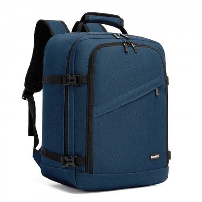 BPK2551 - Kono Flexible Cabin Backpack 30×20×40-Fits 15.6" Laptop, Clamshell Access-Great for Holidays, Work Trips & Commuting