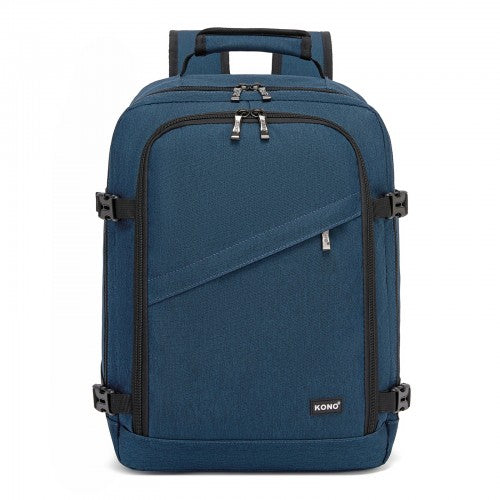 BPK2551 - Kono Flexible Cabin Backpack 30×20×40-Fits 15.6" Laptop, Clamshell Access-Great for Holidays, Work Trips & Commuting