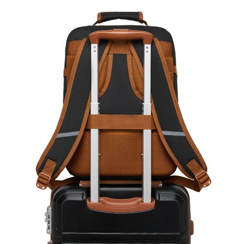 BPK2551 - Kono Flexible Cabin Backpack 30×20×40-Fits 15.6" Laptop, Clamshell Access-Great for Holidays, Work Trips & Commuting