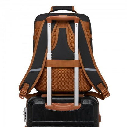 BPK2551 - Kono Flexible Cabin Backpack 30×20×40-Fits 15.6" Laptop, Clamshell Access-Great for Holidays, Work Trips & Commuting