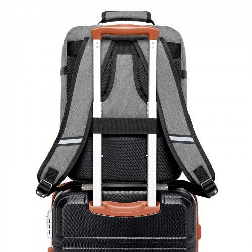 BPK2551 - Kono Flexible Cabin Backpack 30×20×40-Fits 15.6" Laptop, Clamshell Access-Great for Holidays, Work Trips & Commuting