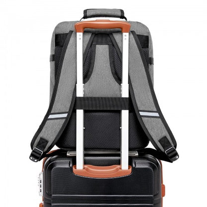 BPK2551 - Kono Flexible Cabin Backpack 30×20×40-Fits 15.6" Laptop, Clamshell Access-Great for Holidays, Work Trips & Commuting