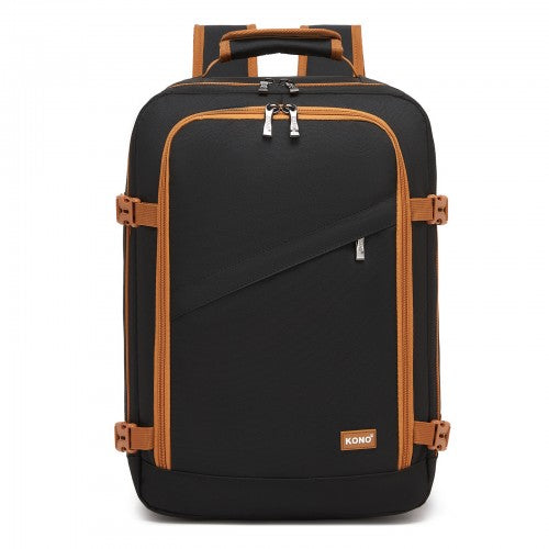 BPK2551 - Kono Flexible Cabin Backpack 30×20×40-Fits 15.6" Laptop, Clamshell Access-Great for Holidays, Work Trips & Commuting