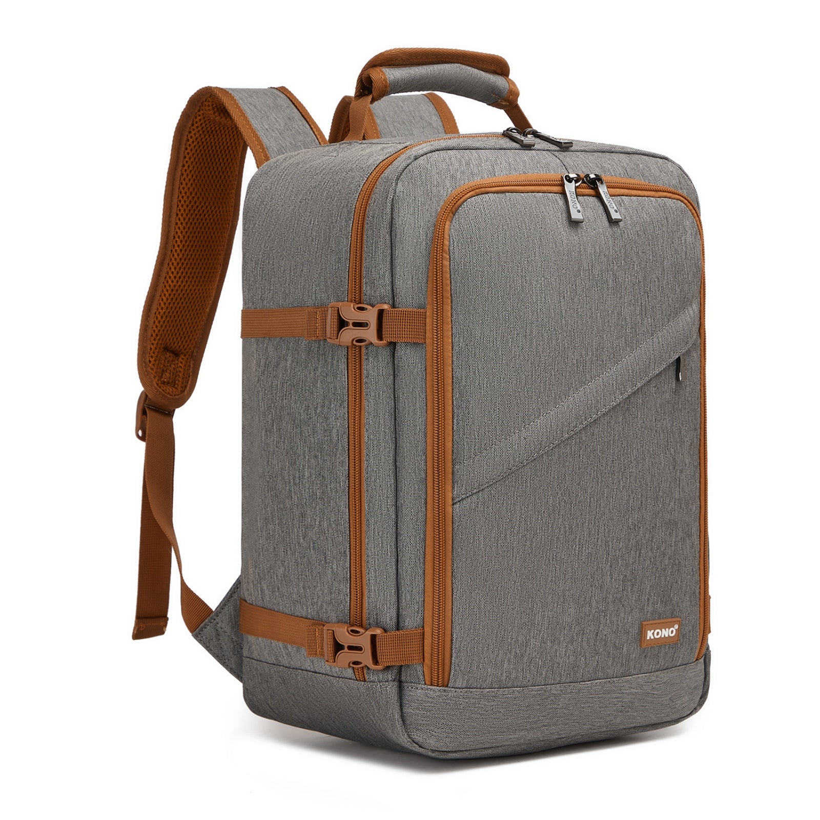 BPK2551 - Kono Flexible Cabin Backpack 30×20×40-Fits 15.6" Laptop, Clamshell Access-Great for Holidays, Work Trips & Commuting