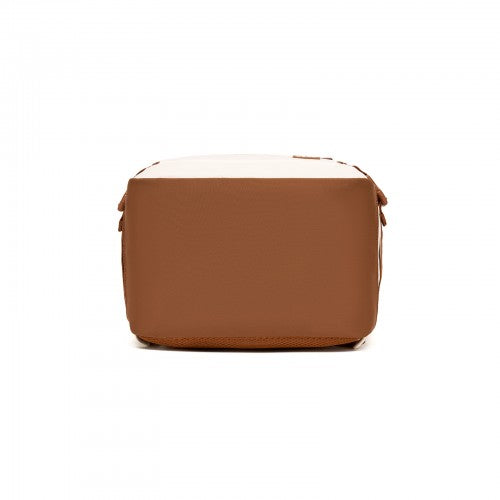 Kono BPK2565 40×30×20 cm beige and brown cabin backpack – detail view 5