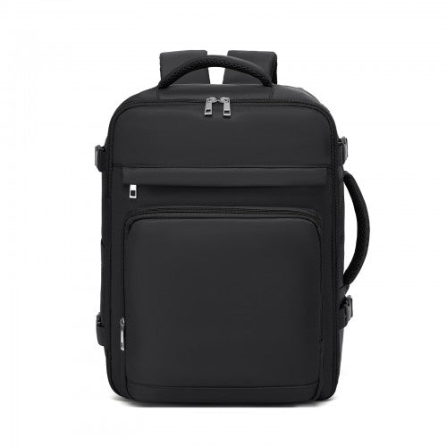 Kono BPK2601 40×20×30 cm black travel backpack – side view