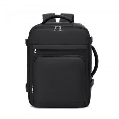 Kono BPK2601 40×20×30 cm black travel backpack – side view
