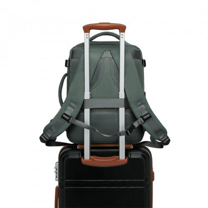 Kono BPK2601 40×20×30 cm green travel backpack – detail view 11
