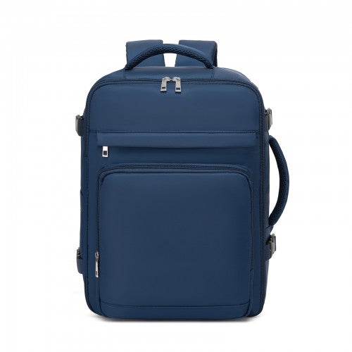 Kono BPK2601 40×20×30 cm navy travel backpack – side view