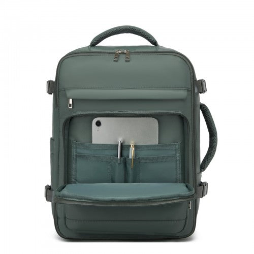 Kono BPK2601 40×20×30 cm green travel backpack – detail view 10