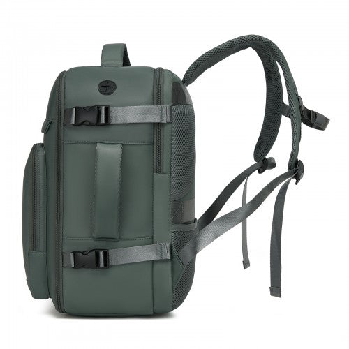 Kono BPK2601 40×20×30 cm green travel backpack – rear view