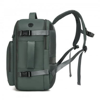 Kono BPK2601 40×20×30 cm green travel backpack – rear view